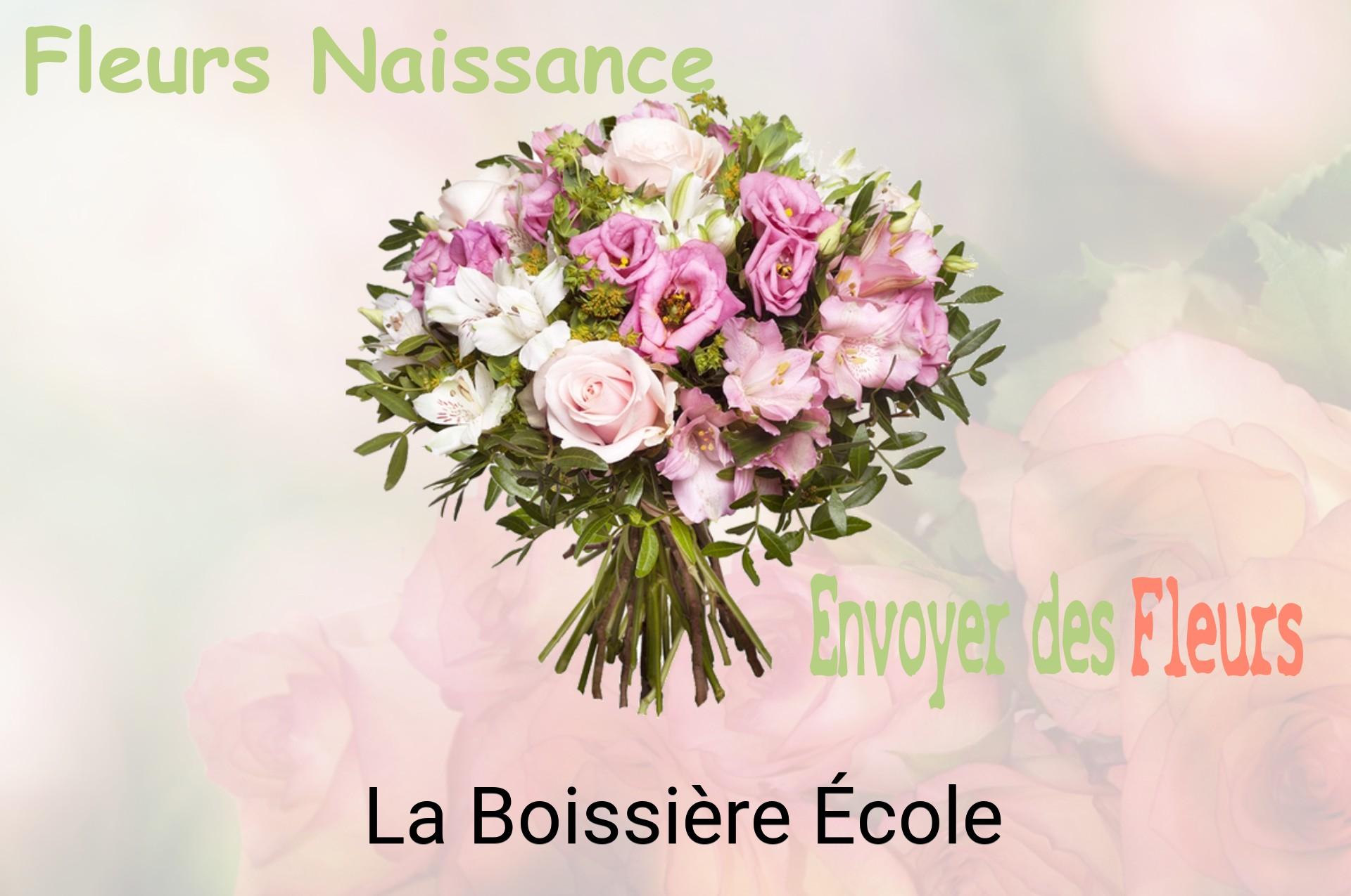 Bouquet de fleurs de naissance livré à La Boissière-École